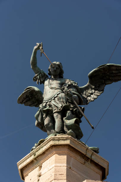 istock artistic monument in stone and bronze representing a statue 1397976244