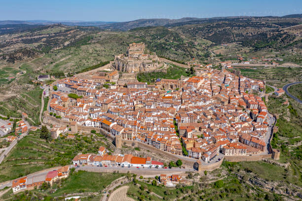 A panoramic view of Morella, Maestrazgo in Valencia