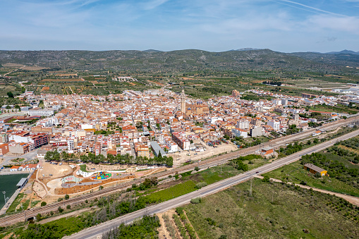 Panoramic view of Alcala de Chivert or Xivert in Castellon Spain