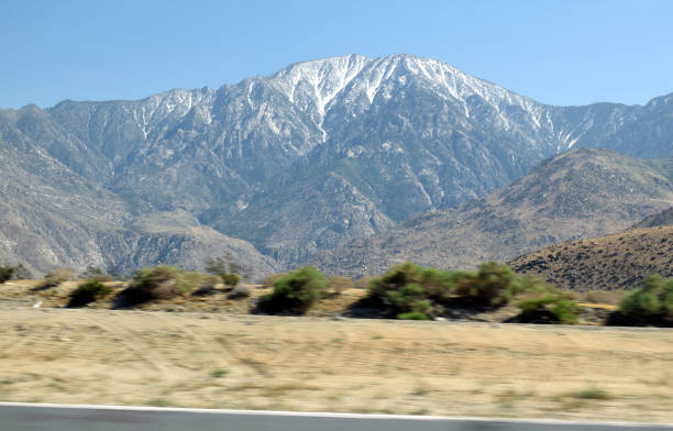Mount San Jacinto from the Road stock photo