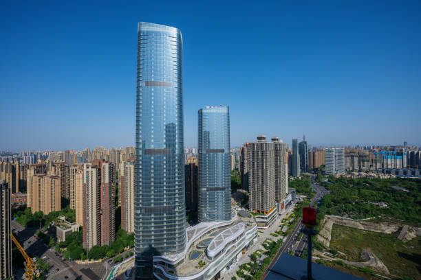istock Chengdu modern urban complex on a sunny day 1398010364