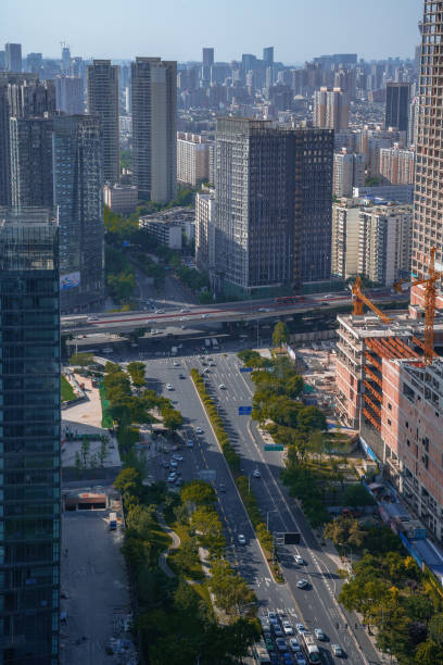 istock Chengdu modern urban complex on a sunny day 1398010412