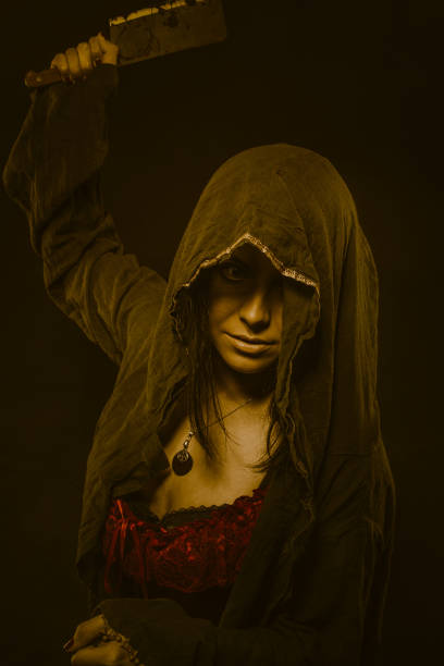 Close-up of a model with an artistic make-up