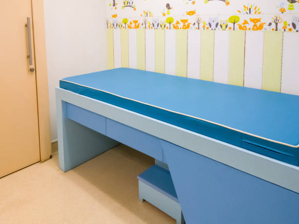 istock The empty small examination bed in the kid examination room. 1398019007