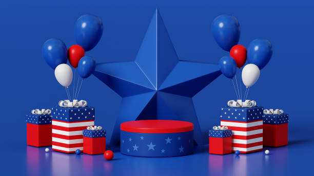 istock 3d rendering podium USA independence day 187 1398019094