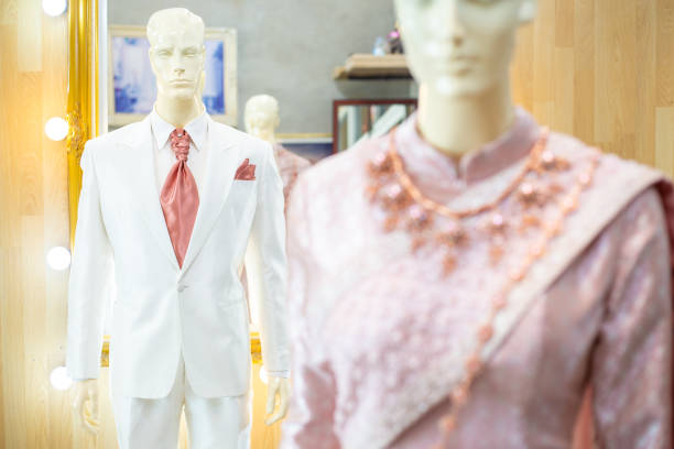 Wedding dress Thai vintage style.