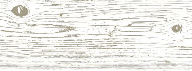 текстура старой узловатой деревянной доски - backgrounds copy space knotted wood natural pattern stock illustrations