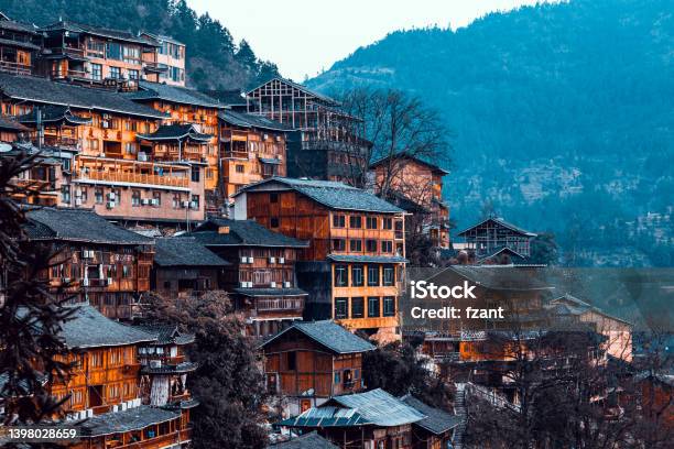 Miao Village Stock Photo - Download Image Now - Village, China - East Asia, Chinese Culture