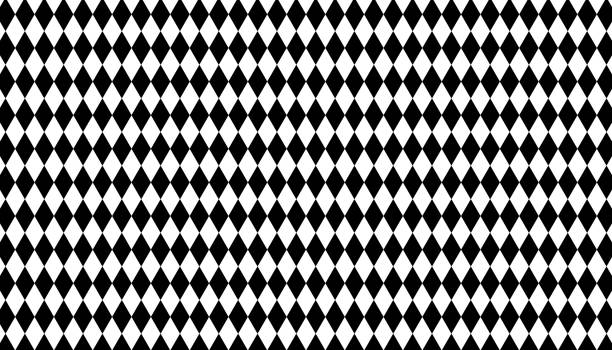 Classic diamond checker pattern. Black and white harlequin background. Vector illustration. Classic diamond checker pattern. Black and white harlequin background. Vector illustration. court jester stock illustrations