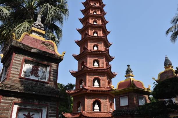 istock Tower Pagoda and Old Stupas at Tran Quoc 1398036051