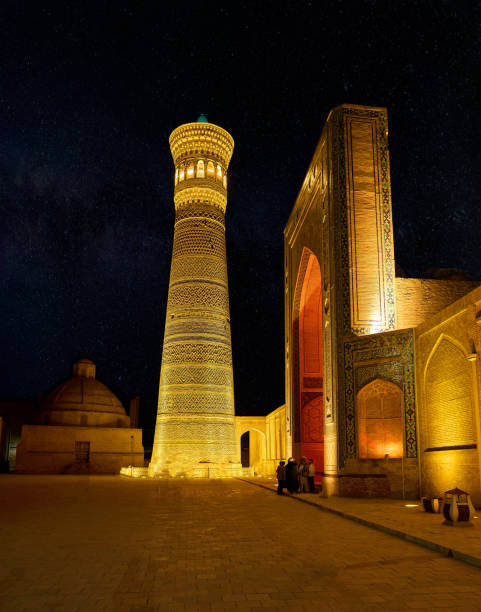 istock view of ancient samarkand at night 1398038390