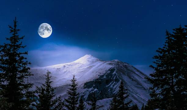 Moonset in Summit County from Hoosier Pass.
