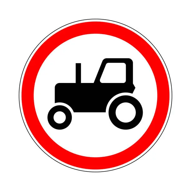 Vector illustration of Traffic-road sign
