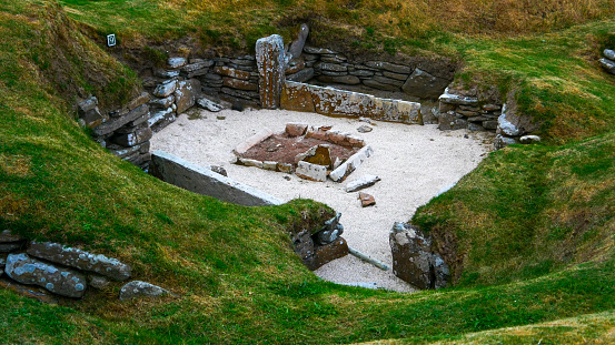 The bronze age stone circle at Ardgroom on the Beara Peninsula, County Cork, Ireland.