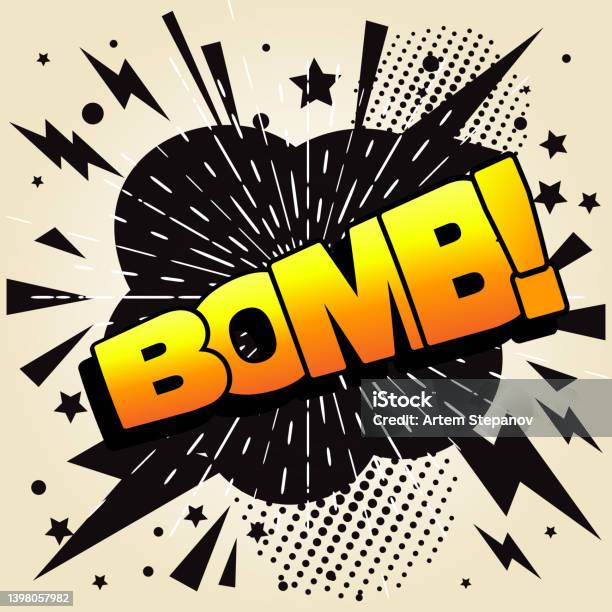 Call Out Exploding Letters Bomb Text Explosion Effect Blast Comic Word Bomb Lettering Bang Print ...