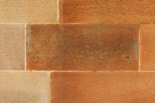 Close-up on a sandstone wall.