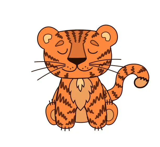 Vector illustration of Тигр