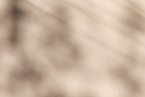 Parte de un muro de hormigón beige con sombras photo