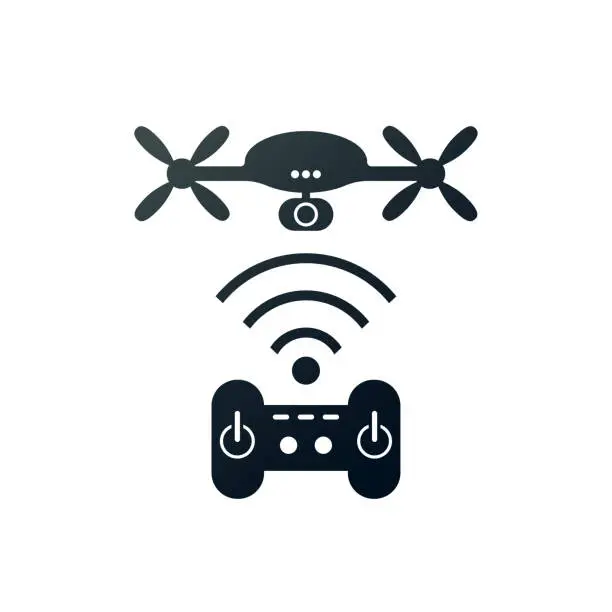 Vector illustration of drone