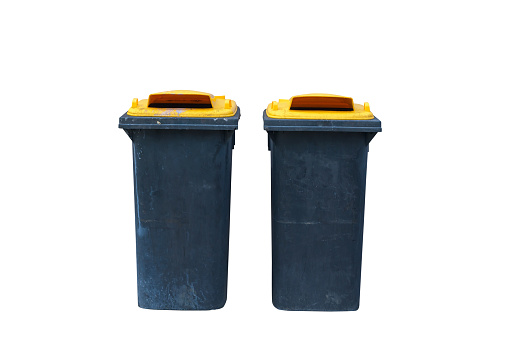 Trash can isolated on white background. This has clipping path.