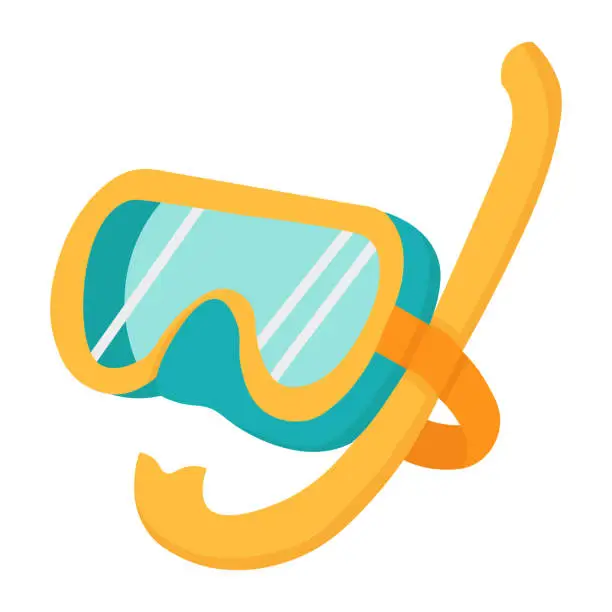 Vector illustration of swim-mask