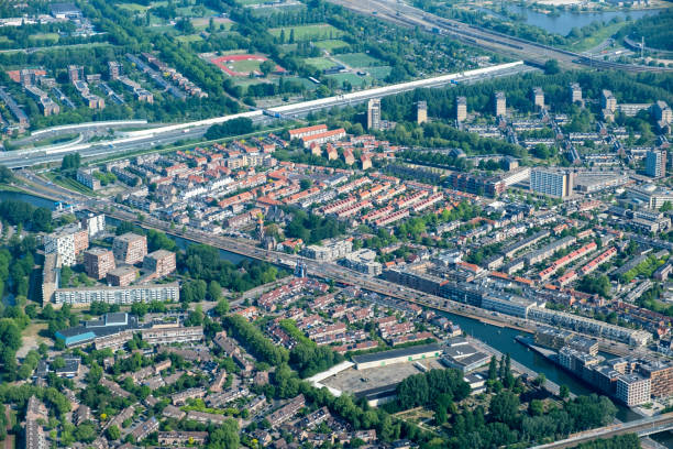 istock Amsterdam City Aerial View 1398071011