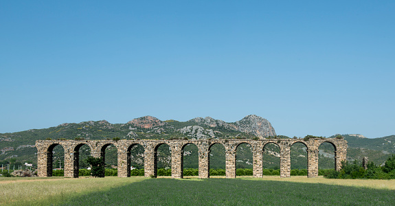 Historical aqueducts in Antalya built during the Roman Empire .