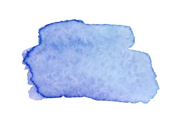 Vector illustration of Акварельные синие пятна