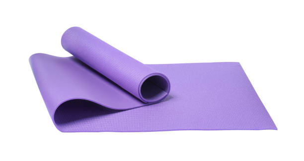 istock Bright violet camping mat isolated on white 1398078959