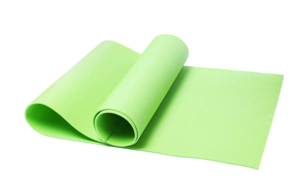 istock Light green camping mat isolated on white 1398078980
