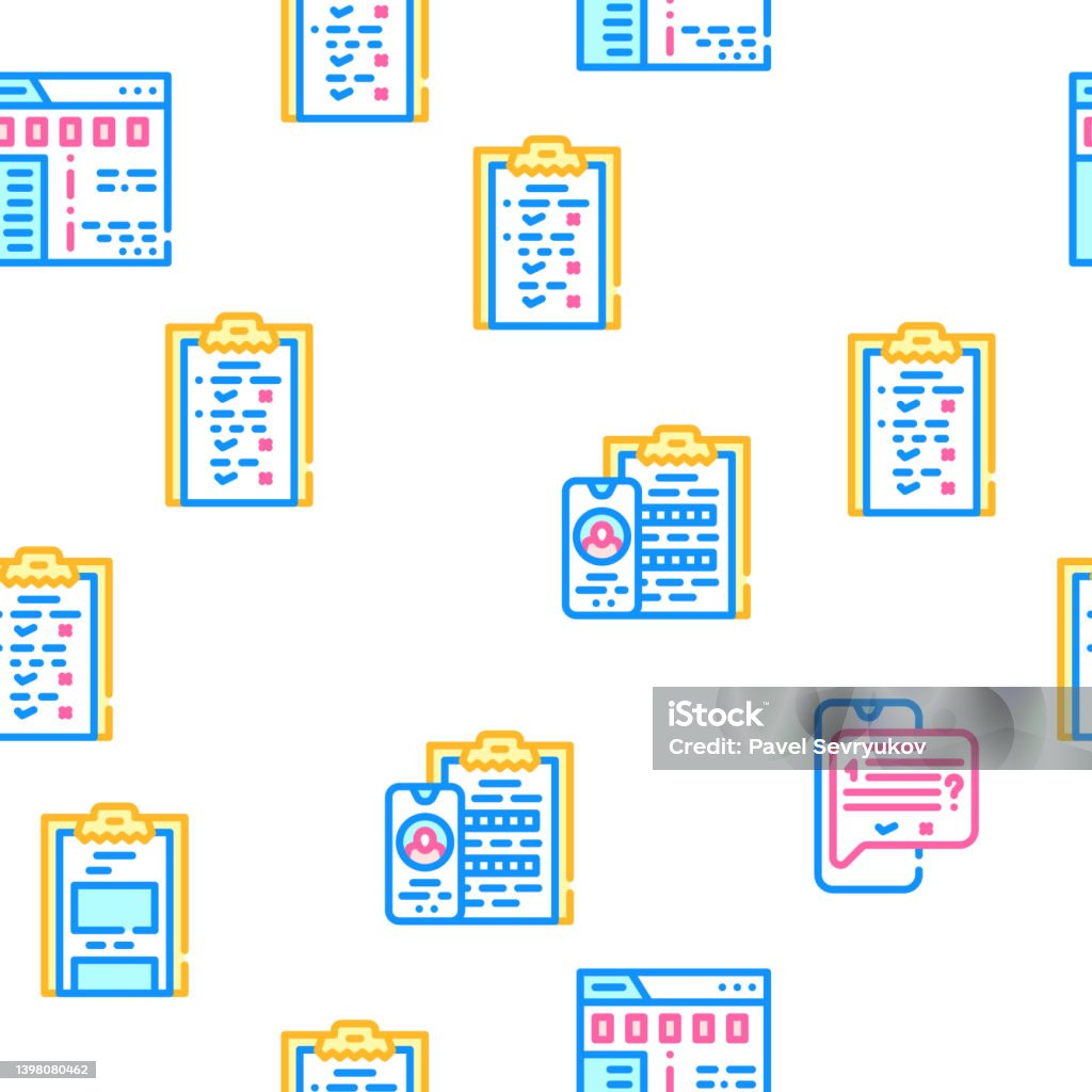 Call Center Pattern Call Center Service Vector Seamless Pattern Stock Illustration ...