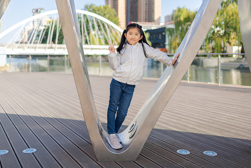 Little Girl Playing