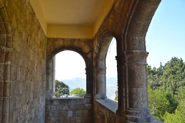 istock Architectural Features of Rhodes Filerimos Monastery 1398085572