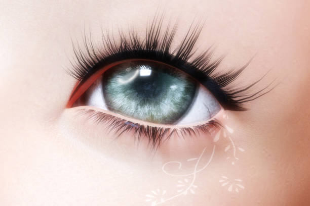 istock Artistic 3D illustration of a female eye 1398098114