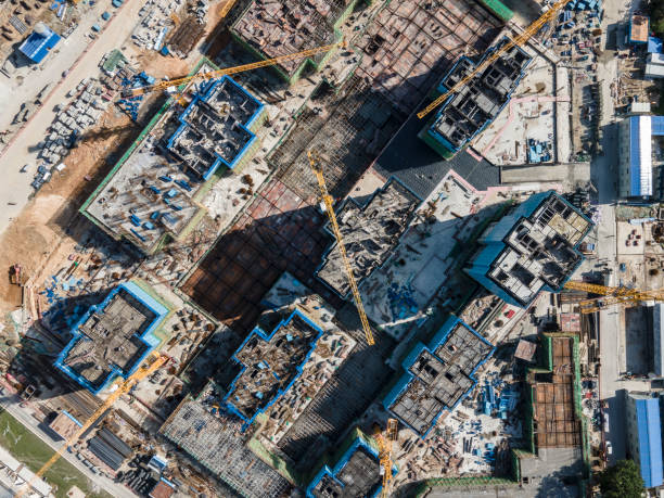 istock Overlooking the construction site of a high-rise building 1398103750
