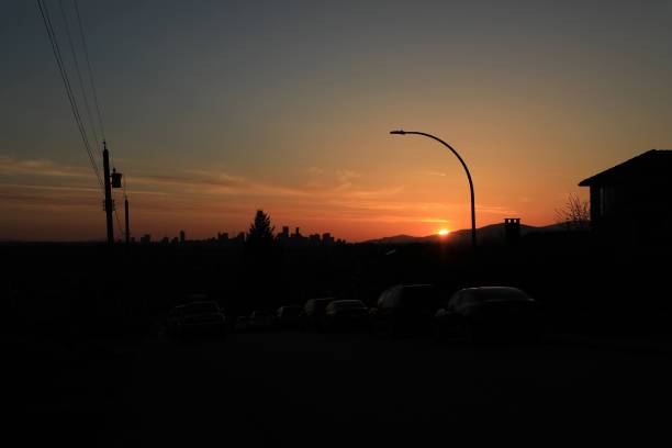istock A beautiful sunset in a small town 1398104856