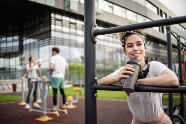 istock Today was a good workout, I will rest and drink water 1398115052