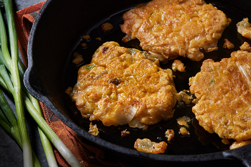 Crispy Korean Kimchi Pancakes