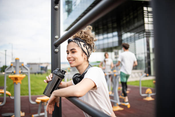 istock Today was a good workout, I will rest and drink water 1398117823