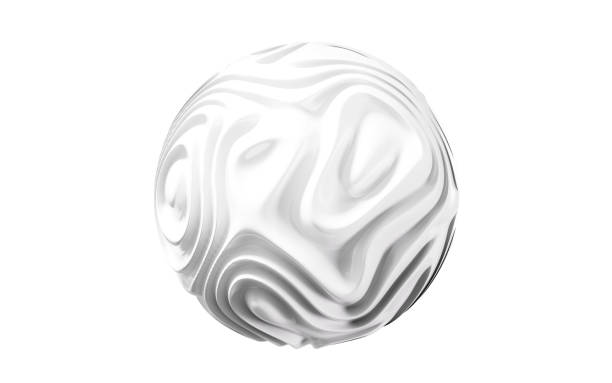 istock Abstract spheres of twisted lines, 3d rendering. 1398120349