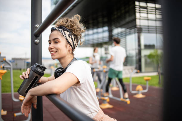 istock Today was a good workout, I will rest and drink water 1398120622