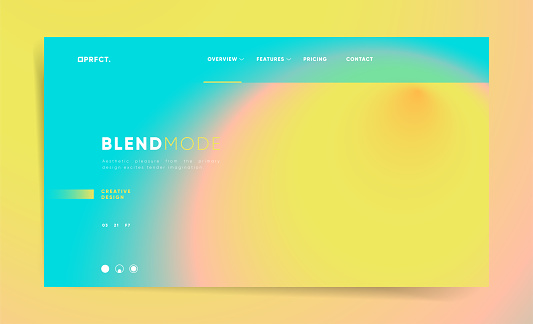 Blurred summer horizontal website header for web design. Abstract gradient pattern screen banner layout cover. Technology business landing page. Modern vector futuristic illustration.