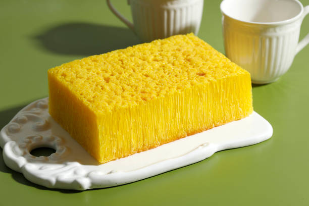 istock Bika Ambon, Indonesian Traditional Tapioca SPonge Cake with Yellow Color, 1398122287