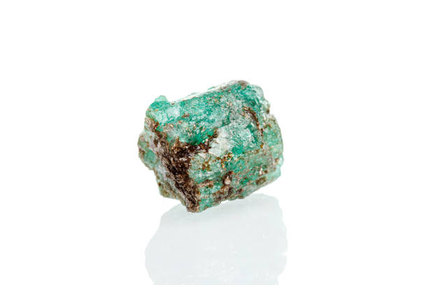 istock macro mineral stone emerald on a white background 1398124884