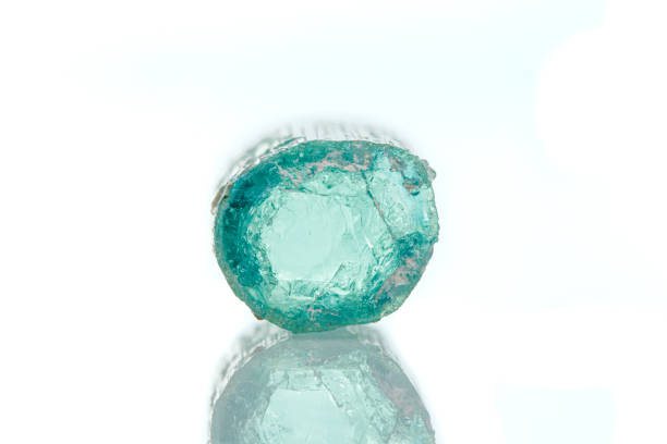 istock macro mineral stone aquamarine on a white background 1398124973