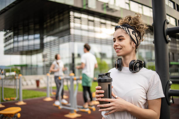 istock Today was a good workout, I will rest and drink water 1398128290
