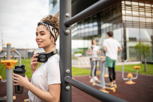 istock Today was a good workout, I will rest and drink water 1398128510