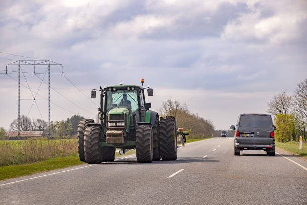 tractor with van