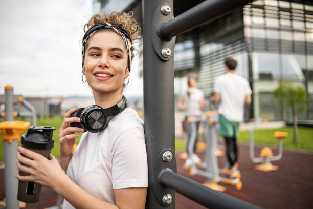 istock Today was a good workout, I will rest and drink water 1398131599