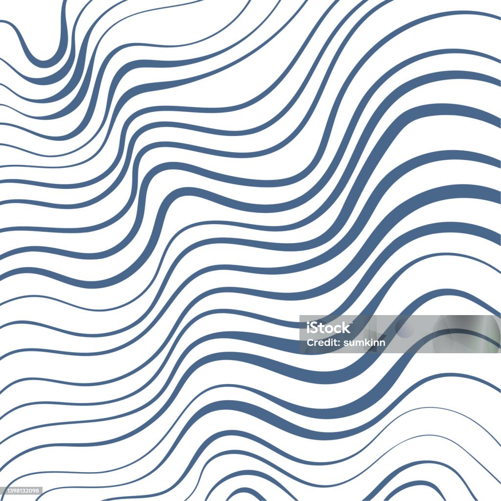 Distorted Wave Vector Distorted Wave Texture Stock Illustration - Download Image Now ...